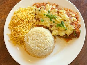 Executivo de Parmegiana de Filé Mignon com Arroz e Batata Palha