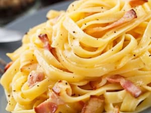 Talharim ao alho e Óleo + Bacon